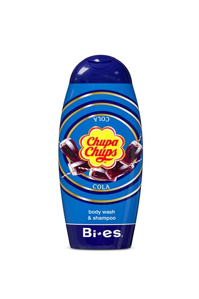 BI-ES Chupa Chups Cola Body Wash & Shampoo 250 ml Kola Aromalı 2in1 Çocuk Duş Jeli & Şampuan