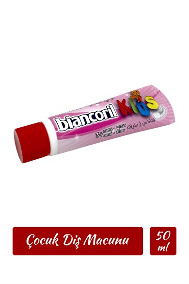 Biancoril Karışık Meyve Aromalı Çürük Önleyici Çocuk Diş Macunu Kids Toothpaste 50 ml