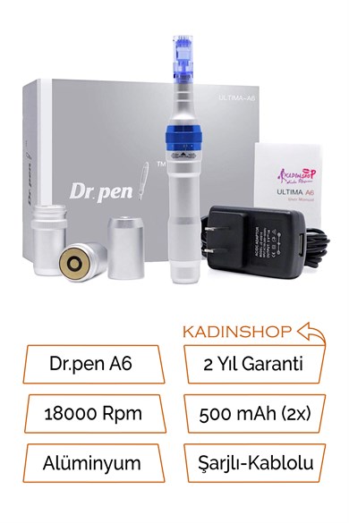 Dr.pen A6 Şarjlı Dermapen Yedek Bataryalı Dermapen Cihazı Mikro İğneleme Cihazı