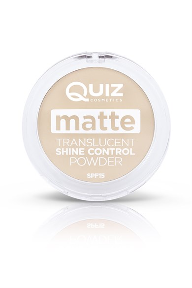 Quiz Mat Transparan Pudra - Matte Translucent Shine Control Powder Spf 15